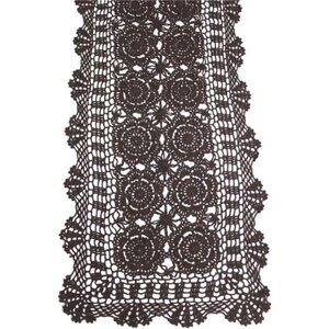 Cotton Handmade Crochet Lace Table Runner Rectangle Coffee Table Dresser Decor